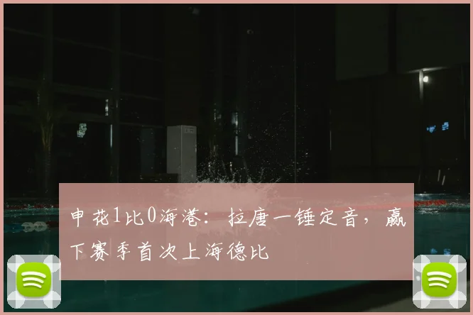 申花1比0海港：拉唐一锤定音，赢下赛季首次上海德比
