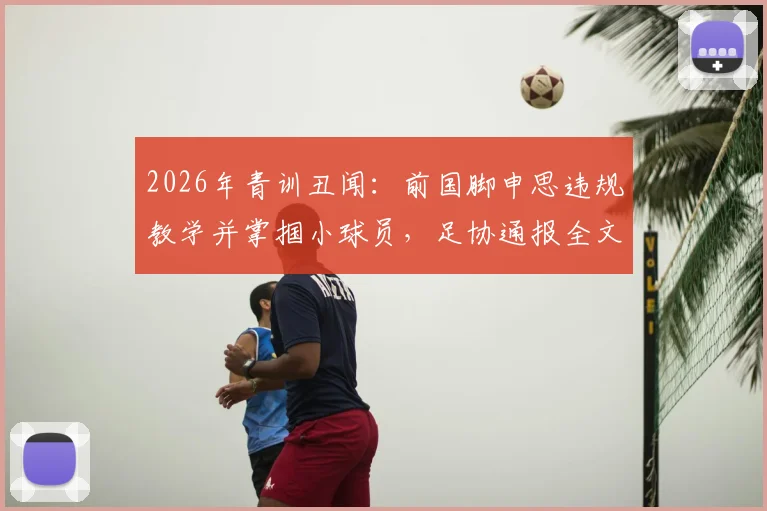 2026年青训丑闻:前国脚申思违规教学并掌掴小球员,足协通报全文与后续影响解读